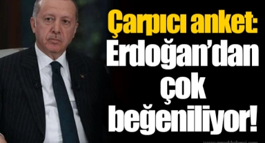 Çarpıcı anket: Erdoğan’dan çok beğeniliyor!