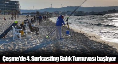 Çeşme’de 4. Surfcasting Balık Turnuvası başlıyor