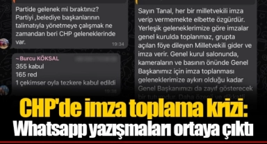 CHP'de imza toplama krizi: Whatsapp yazışmaları ortaya çıktı