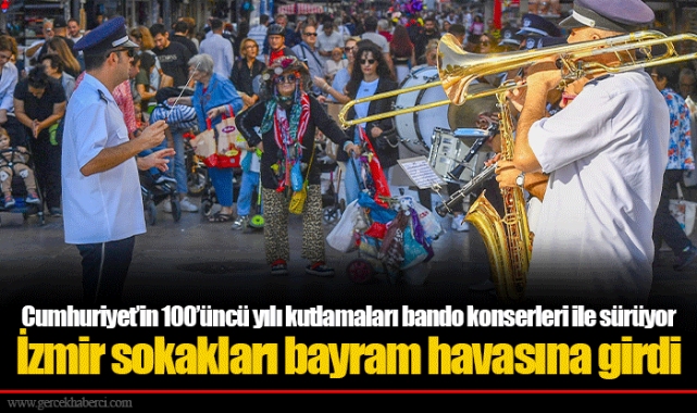 Cumhuriyet’in 100’üncü yılı kutlamaları bando konserleri ile sürüyor