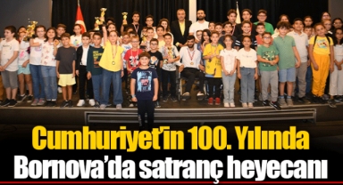 Cumhuriyet’in 100. Yılında Bornova’da satranç heyecanı
