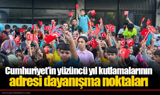 Cumhuriyet’in yüzüncü yıl kutlamalarının adresi dayanışma noktaları