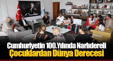 Cumhuriyetin 100.Yılında Narlıdereli Çocuklardan Dünya Derecesi