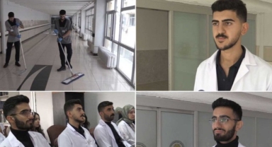 Diyarbakır'da iki tıp öğrencisi temizlik personeli olarak atandı