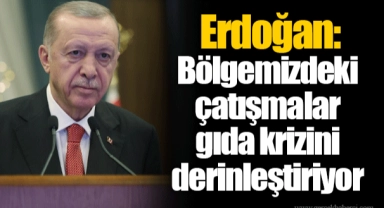 Erdoğan: Bölgemizdeki çatışmalar gıda krizini derinleştiriyor