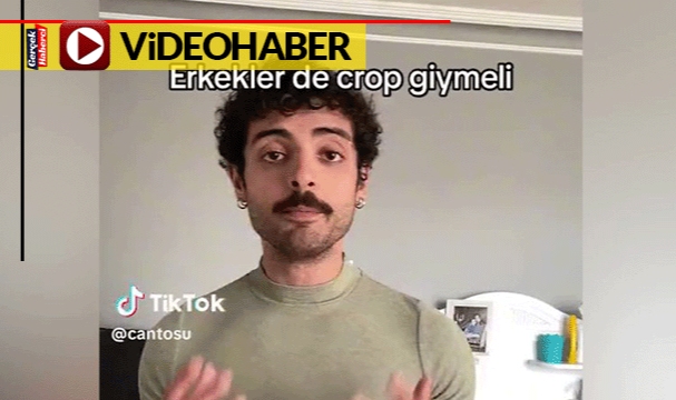 Erkeklerde artık 'crop giymeli' dedi: Tartışma başlattı