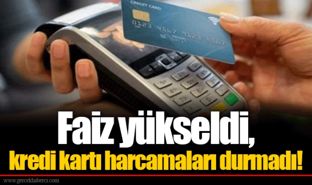 Faiz yükseldi, kredi kartı harcamaları durmadı!
