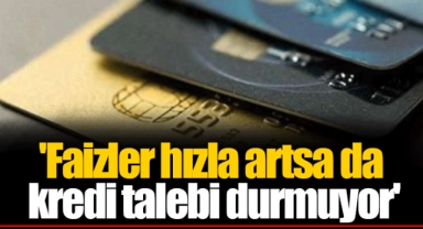 'Faizler hızla artsa da kredi talebi durmuyor'