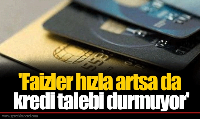 'Faizler hızla artsa da kredi talebi durmuyor'