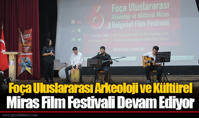 Foça Uluslararası Arkeoloji ve Kültürel Miras Film Festivali Devam Ediyor