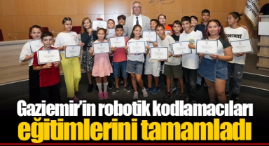 Gaziemir’in robotik kodlamacıları eğitimlerini tamamladı
