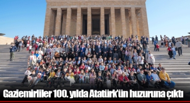Gaziemirliler 100. yılda Atatürk’ün huzuruna çıktı