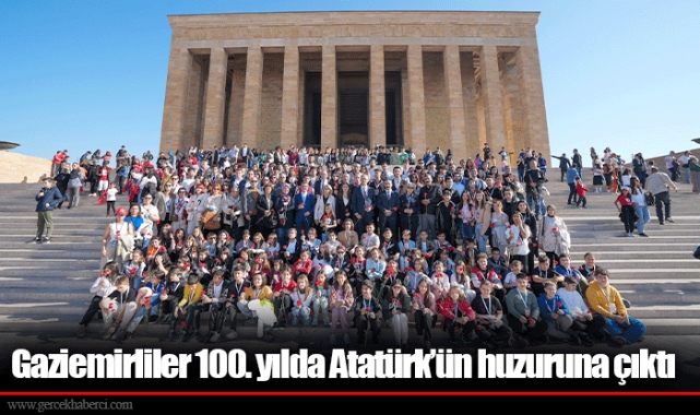 Gaziemirliler 100. yılda Atatürk’ün huzuruna çıktı