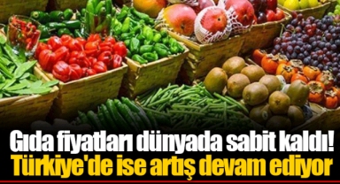Gıda fiyatları dünyada sabit kaldı! Türkiye'de ise artış devam ediyor