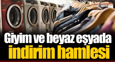 Giyim ve beyaz eşyada indirim hamlesi