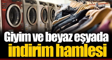 Giyim ve beyaz eşyada indirim hamlesi