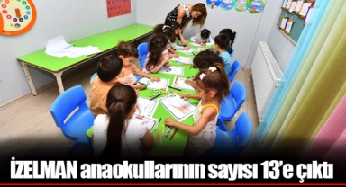 İZELMAN anaokullarının sayısı 13’e çıktı