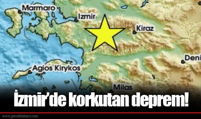 İzmir'de korkutan deprem