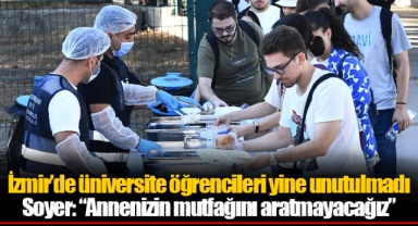 İzmir’de üniversite öğrencileri yine unutulmadı
