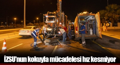 İZSU’nun kokuyla mücadelesi hız kesmiyor