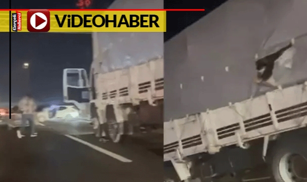 Kaçak göçmenler polisten böyle kaçmaya çalıştı