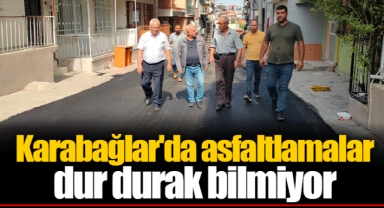 Karabağlar'da asfaltlamalar dur durak bilmiyor