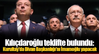 Kılıçdaroğlu teklifte bulundu: Kurultay'da Divan Başkanlığı'nı İmamoğlu yapacak