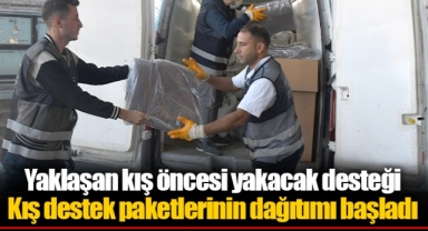 Kış destek paketlerinin dağıtımı başladı