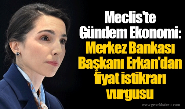 Meclis'te Gündem Ekonomi: Merkez Bankası Başkanı Erkan'dan fiyat istikrarı vurgusu