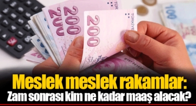 Meslek meslek rakamlar: Zam sonrası kim ne kadar maaş alacak?