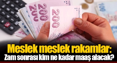 Meslek meslek rakamlar: Zam sonrası kim ne kadar maaş alacak?