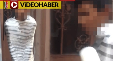 Motosikletini 2. kez çalan çocuğu yakalayan adam, hırsızı streç filme sarıp polise teslim etti