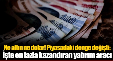 Ne altın ne dolar! Piyasadaki denge değişti: İşte en fazla kazandıran yatırım aracı