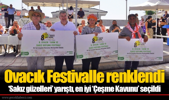 ‘Sakız güzelleri’ yarıştı, en iyi ‘Çeşme Kavunu’ seçildi
