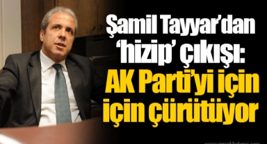 Şamil Tayyar’dan ‘hizip’ çıkışı: AK Parti’yi için için çürütüyor
