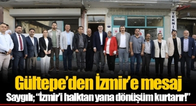 Saygılı; “İzmir’i halktan yana dönüşüm kurtarır!”