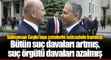 Süleyman Soylu'nun çetelerle mücadele karnesi: Bütün suç davaları artmış, suç örgütü davaları azalmış