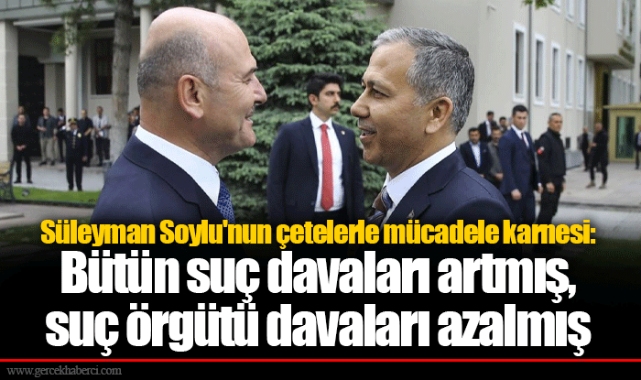Süleyman Soylu'nun çetelerle mücadele karnesi: Bütün suç davaları artmış, suç örgütü davaları azalmış