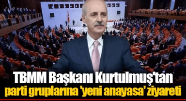 TBMM Başkanı Kurtulmuş'tan parti gruplarına 'yeni anayasa' ziyareti