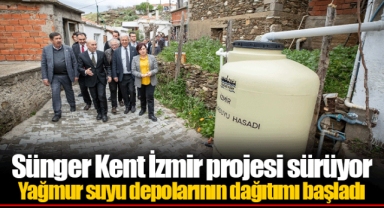 Yağmur suyu depolarının dağıtımı başladı