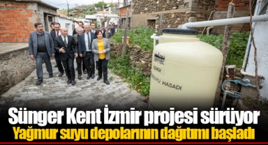 Yağmur suyu depolarının dağıtımı başladı