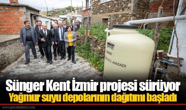 Yağmur suyu depolarının dağıtımı başladı