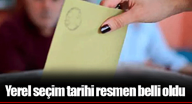 Yerel seçim tarihi resmen belli oldu