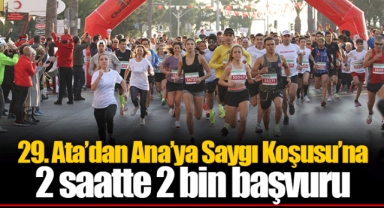 29. Ata’dan Ana’ya Saygı Koşusu’na 2 saatte 2 bin başvuru
