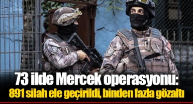 73 ilde Mercek operasyonu: 891 silah ele geçirildi, binden fazla gözaltı