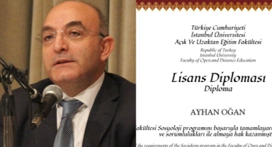 Açık Öğretim Sosyoloji diploması paylaşıp "Kamu hukukçusuyum" diyen Ayhan Oğan, alay konusu oldu