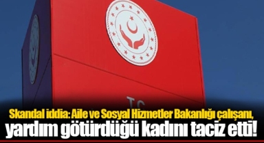 Aile ve Sosyal Hizmetler Bakanlığı çalışanı, yardım götürdüğü kadını taciz etti!