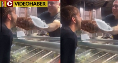 Almanya'da döneri böyle yedi