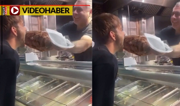 Almanya'da döneri böyle yedi