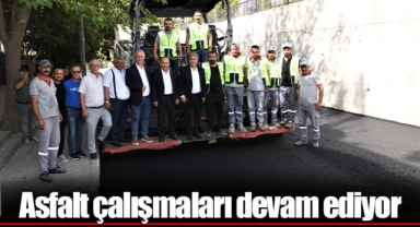 Asfalt çalışmaları devam ediyor